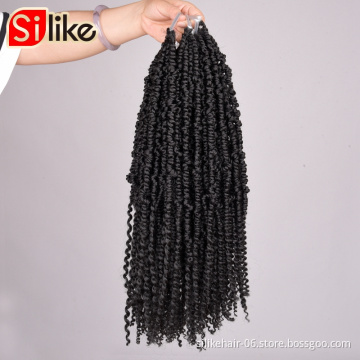 Newest12 inch 30cm Pre Twisted Passion Twist Synthetic Twists Crochet Hair Long Ombre Braids Crotchet Braid Fluffy Braiding hair